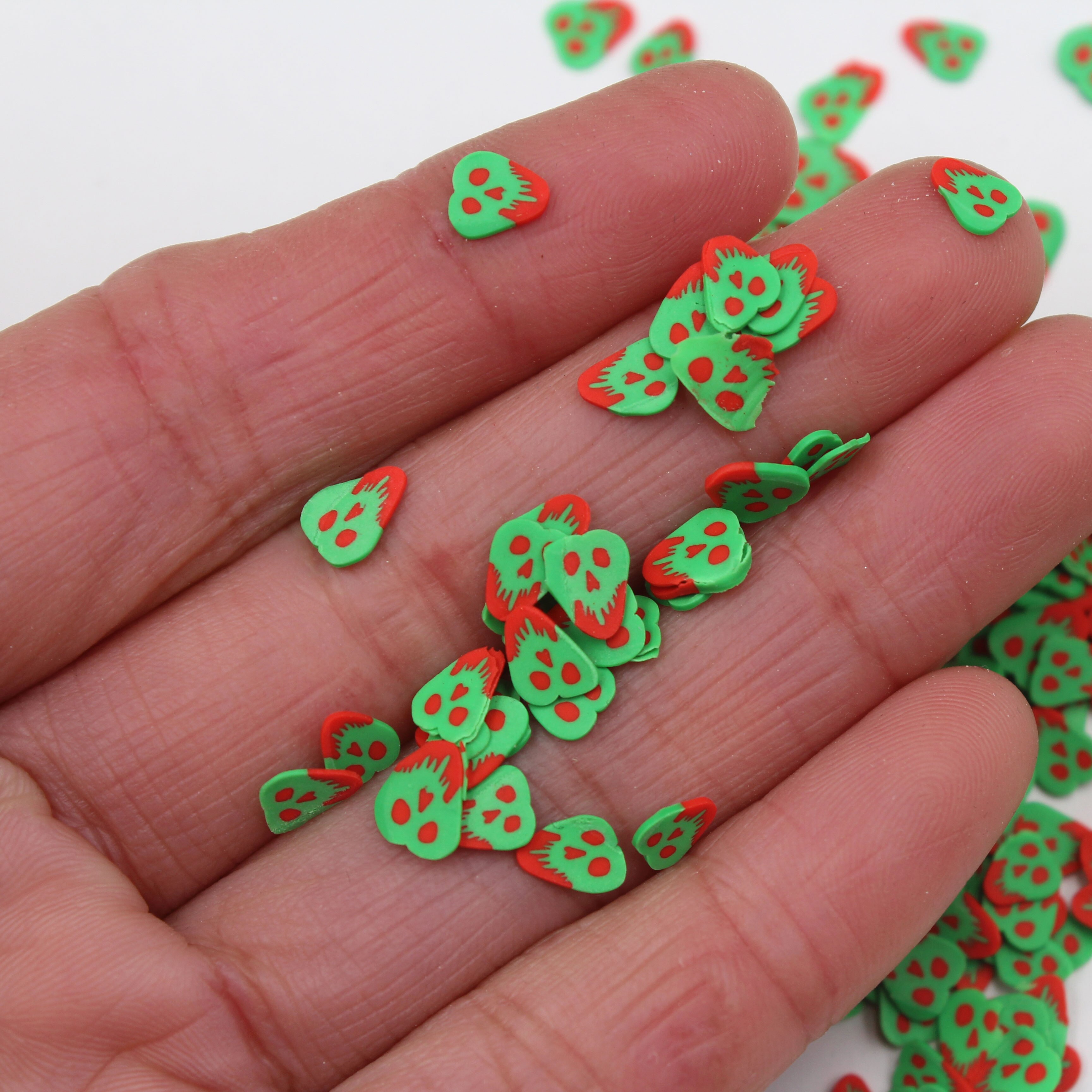 100g/ lot aliens polymeer zachte klei grimas plakjes schotel man sprinkles voor kunst decoratie knutselen vulmiddel accessoires