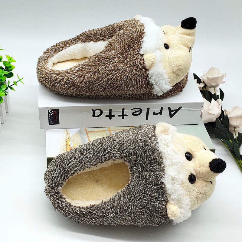 special hedgehog fur slippers timber land shoes men women winter slippers Custom slippers Home House Slippers Children indoor