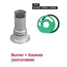 Quemador de agua Eberspacher Hydronic D3W D4W D5W SC Z 12V, junta de quemador con junta de Motor, 252216100000 + 1 Uds.