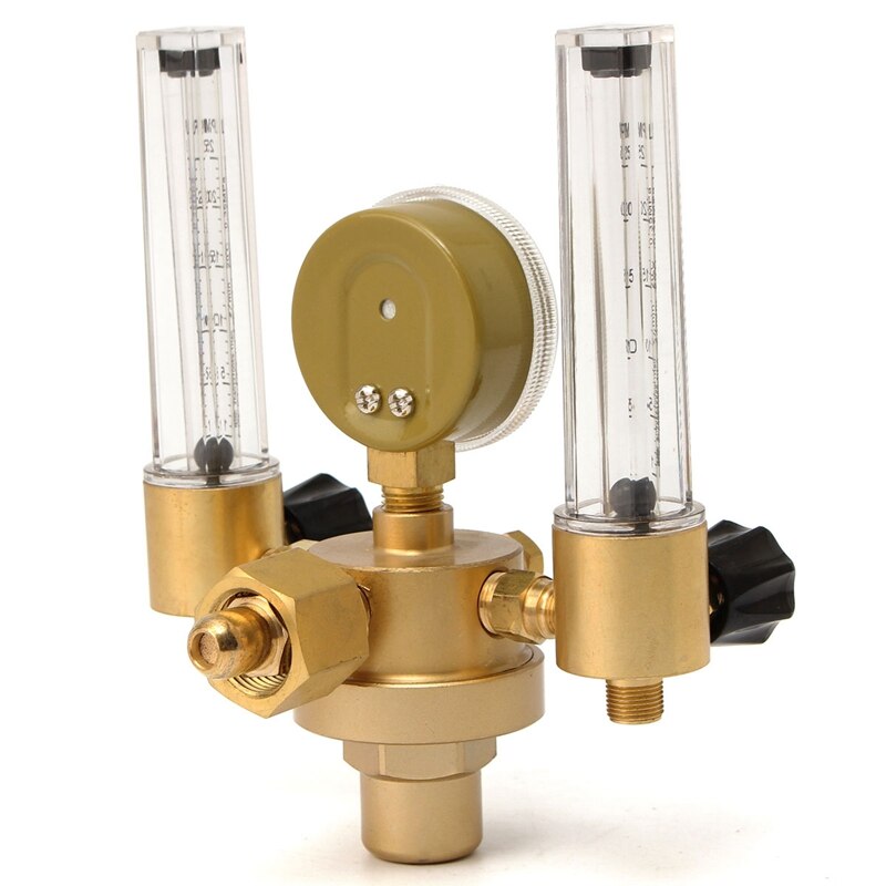 Valve de contrôle de débitmètre Mig Tig, régulateur de pression, jauge de CO2 à l&#39;argon, compteur de bulles à Double Tube pour Aquarium