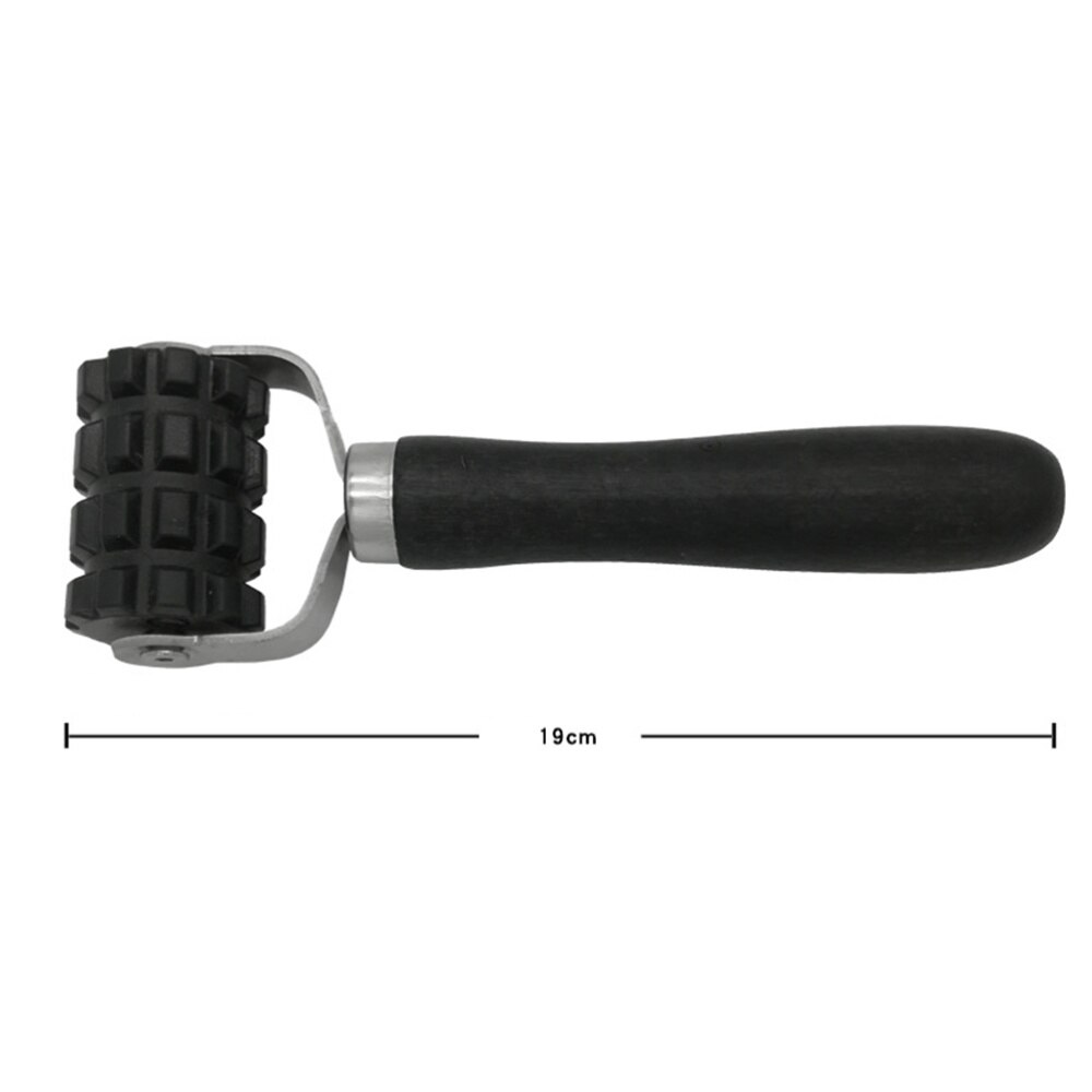 Car Sound Deadener Application Rolling Wheel Rubber Roller Noise Insulation Deadening Reducing Tool (Black)