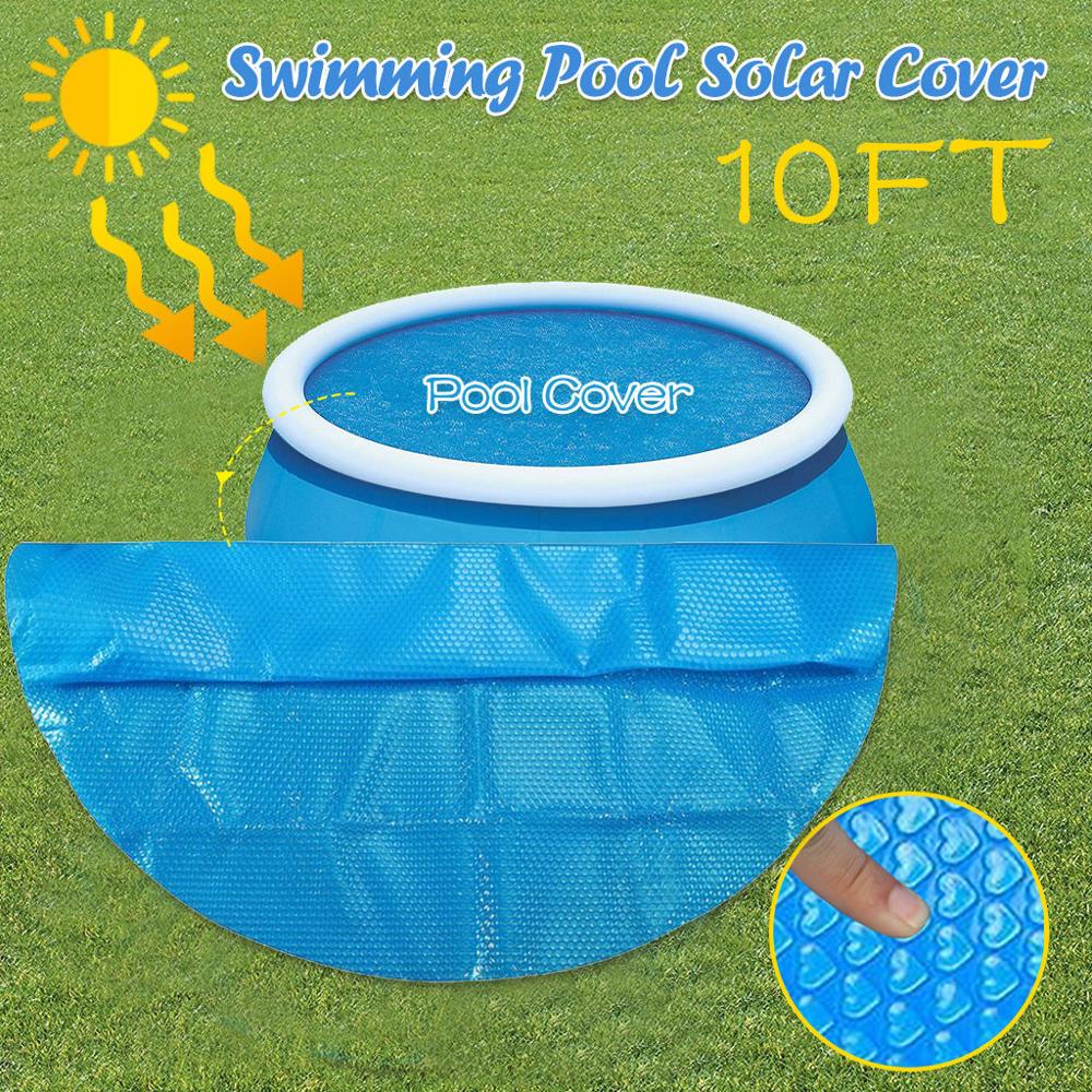 Ronde Zwembad Cover Voor Solar Voet Boven Anti-Verdamping En Anti-Corrosie Isolatie Film Regendicht En Stofdicht
