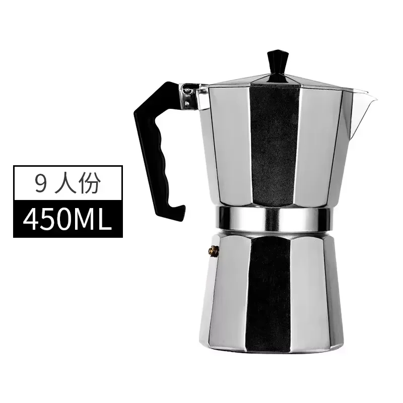 Kaffebryggare mokakanna 50ml-600ml rostfria perkulatorer, italiensk kaffemaskin passar induktionshällar och kaffekärl: Mörk khaki