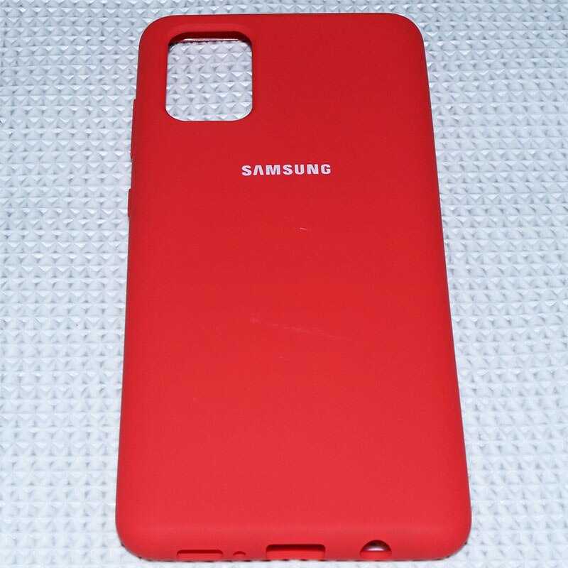 Samsung A51 Caso Posteriore Originale di Silicone Liquido morbida Come la Seta Per Il Caso di Samsung Galaxy A71 Custodia protettiva antiurto cassa Del Telefono: For Galaxy A51 / Red