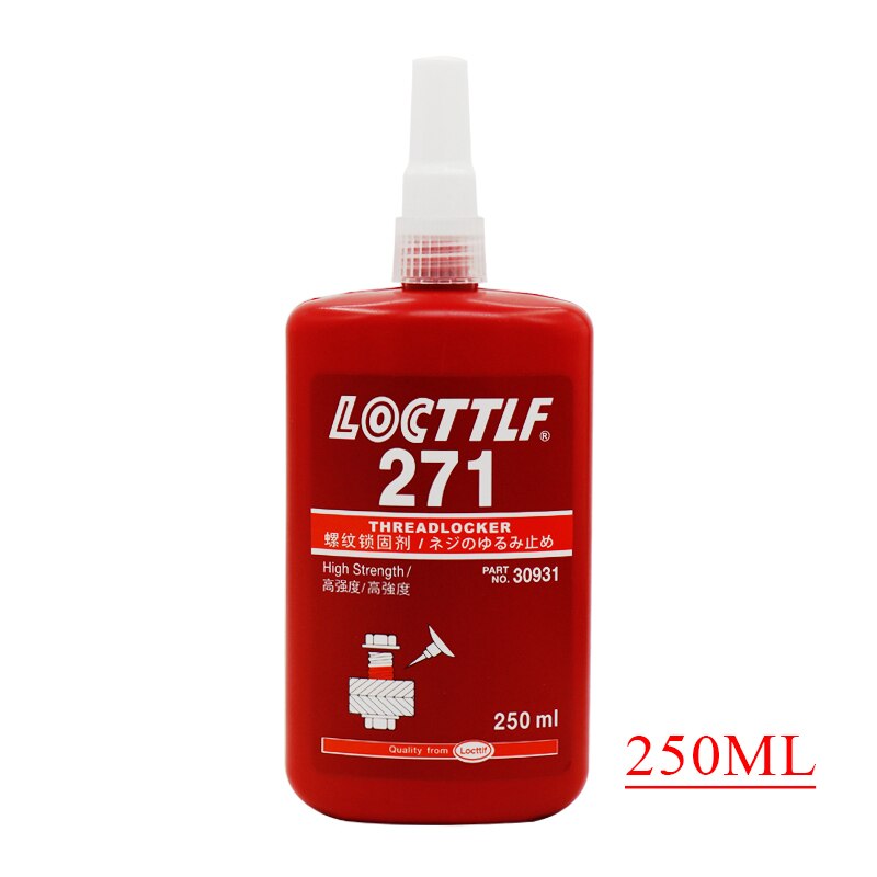 Locttlf-adhesivo anaeróbico para tornillos, pegamento para todo tipo de rosca de Metal, 50/250ml, 222, 241, 242, 243, 262, 263, 271, 272, 277, 290: 271 250ml