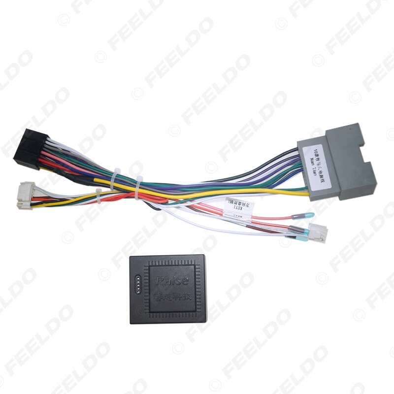 FEELDO – faisceau de câbles 16 broches avec Canbus pour Jeep Wrangler JK – ), Installation stéréo de rechange, Android, # HQ6569