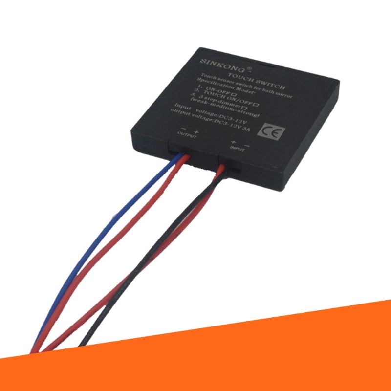 Interruptor táctil para espejo de baño, 5-12V, Sensor para luz Led, suministros de decoración Interior, A0NC