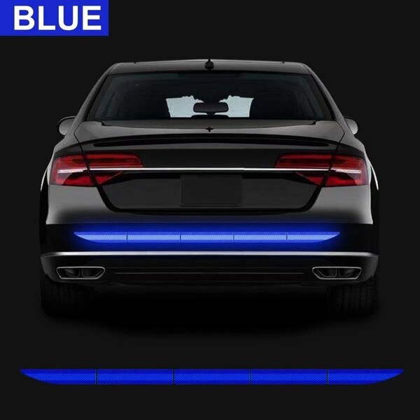 Car Sticker Reflective Warning Safety Tape Anti Collision Warning Reflective Sticker For Automobile Trunk: Blauw