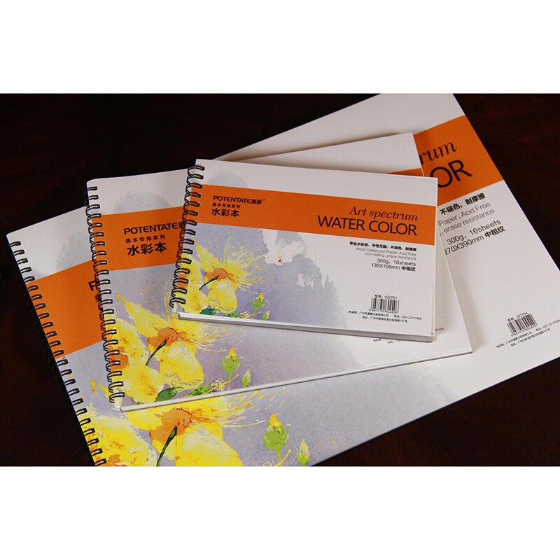 DagouColor Aquarell Skizzenbuch 8.5x8.5 | 24 Blätter 300GSM Für Künstler