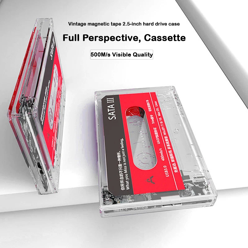 USB 3.0 External HDD Case 2.5 Inch SATA 3.0 Mobile Hard Drive Enclosure Support UASP for PC Laptop - Hard Drive Box