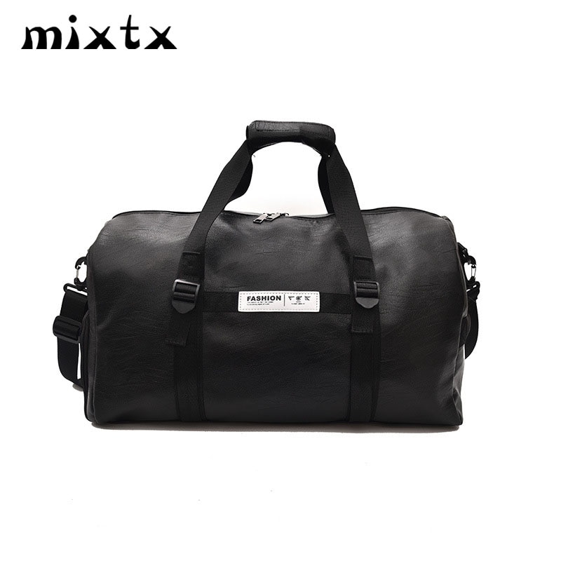 Women men Unisex Travel bag Handbag PU Shoulder Bag Crossbody Tote Large Capacity Couples duffel package