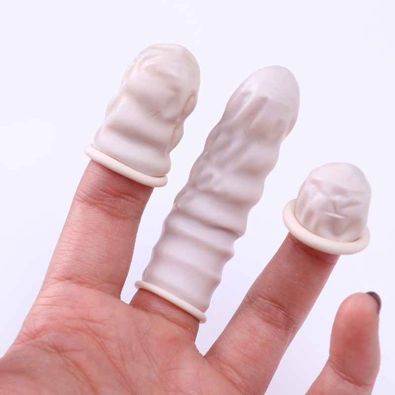 Gummihandsker emulsion fingerbeskytter tremmesenge betræk  - 50 stk