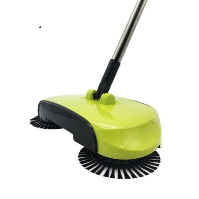 Lazy Hand Push Vacuum Cleaner Sweeping And Mopping The Floor 2 In 1 Vacuum Cleaner Household Cleaning Set Bathroom Accessories: Green