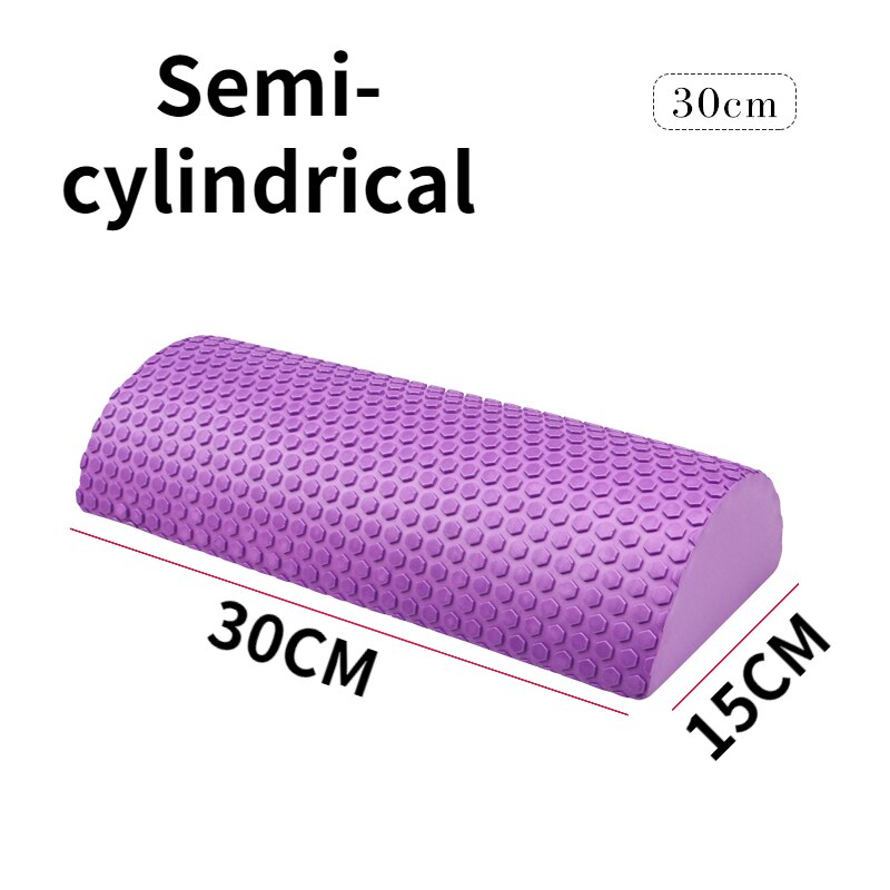 Rouleau demi-cylindre en mousse EVA pour le Yoga,équipement utile pour l&#39;entraînement, blocs, coussins d&#39;équilibre à point flottant, Pilates, massage, 30 – 40 cm,: YELLOW