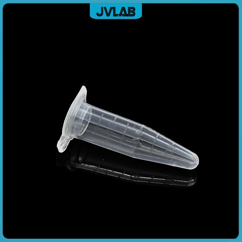 Microtubes Centrifuge Tube 1.5ml Lab Centrifugal PCR Tube Transparent EP Tube With Flat Cover Clear Scale Bottom Tip 500/PK