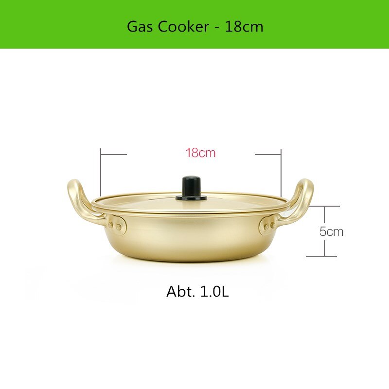 Ramen Topf Nudel Herde Aluminium Koreanische sofortig-nudeln Topf: hell 18cm