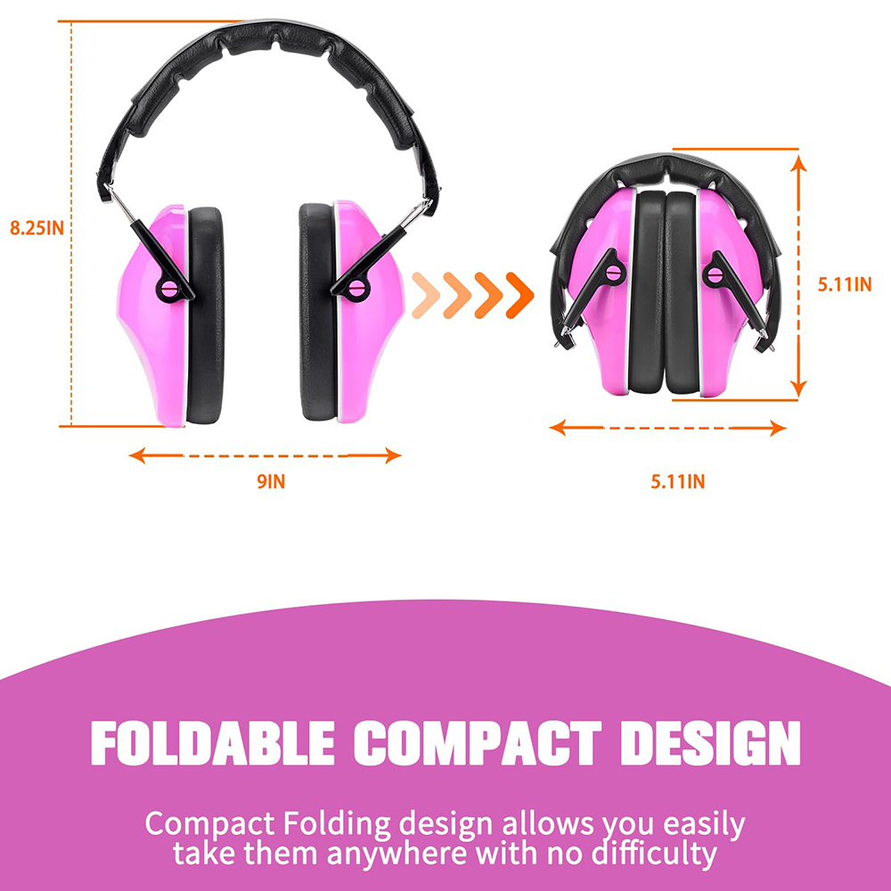 ZOHAN Gehoorbescherming voor kinderen Gehoorveiligheid Ruisonderdrukking Verstelbare oorbeschermers voor kinderen Autisme Gehoor Zintuiglijke problemen NRR 25dB