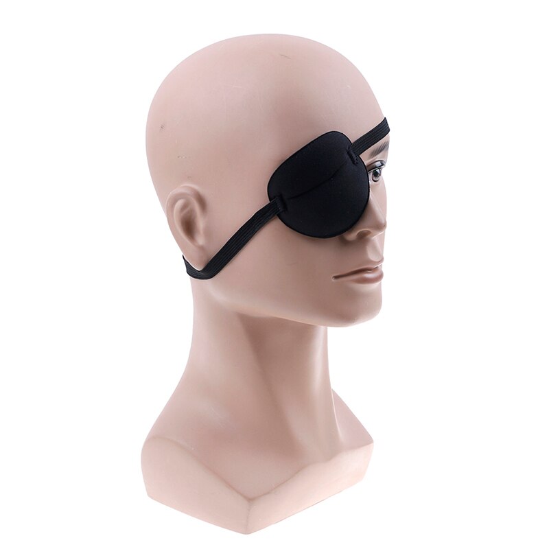 Adult Child Single Eye Cover Eyeshade Sleeping Eye Mask One-eyed Cover Portable Soft Eye Patch Amblyopia Traning Goggles