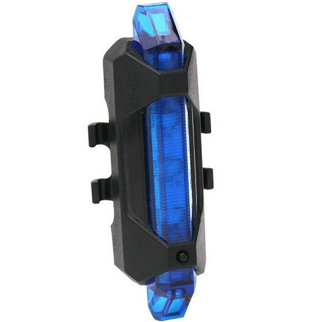 25# Bicycle Lights Accessories Led Usb Rechargeable Bike Tail Light Bicycle Safety Cycling Alarm Rear Lamp Bike Accessories Mtb: BU