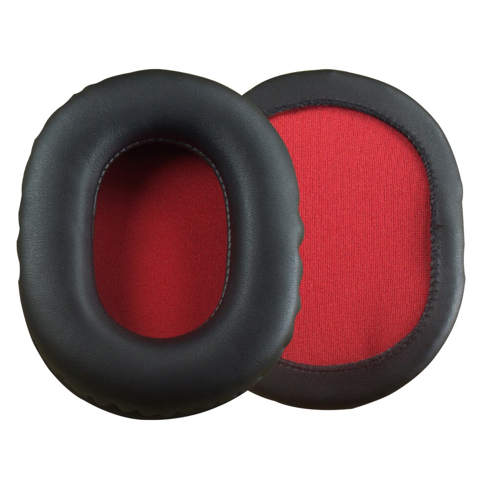 POYATU Ear Pads Headphone Earpads For Bluedio T6 T6S T6C T7 T7+ Earmuff Leather Cushion Cover Repair Parts Earphone Accessories: Red