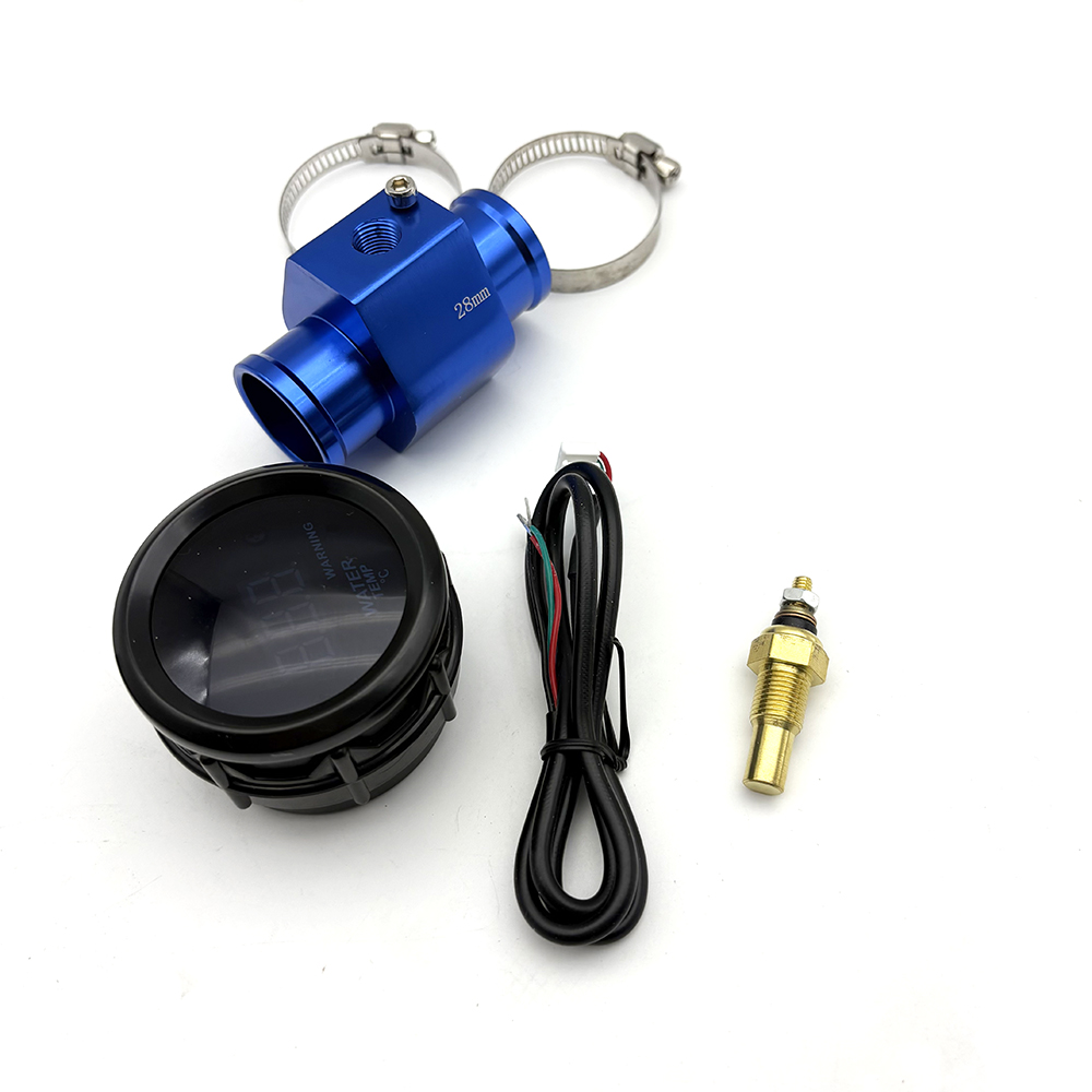 52 mm Abgastemperaturanzeige, 2 Zoll digitales EGT-Automessgerät mit Sensor, blaue LED, externer Gastemperaturanzeige für die Automobilindustrie: Default Title