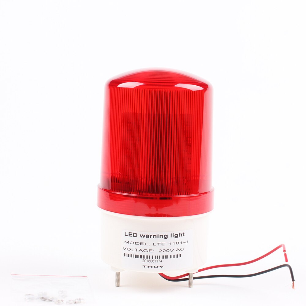 DC 12V 24V AC 110V 220V Red LED Warning light lamp stack indicator with buzzer Colorful plastic