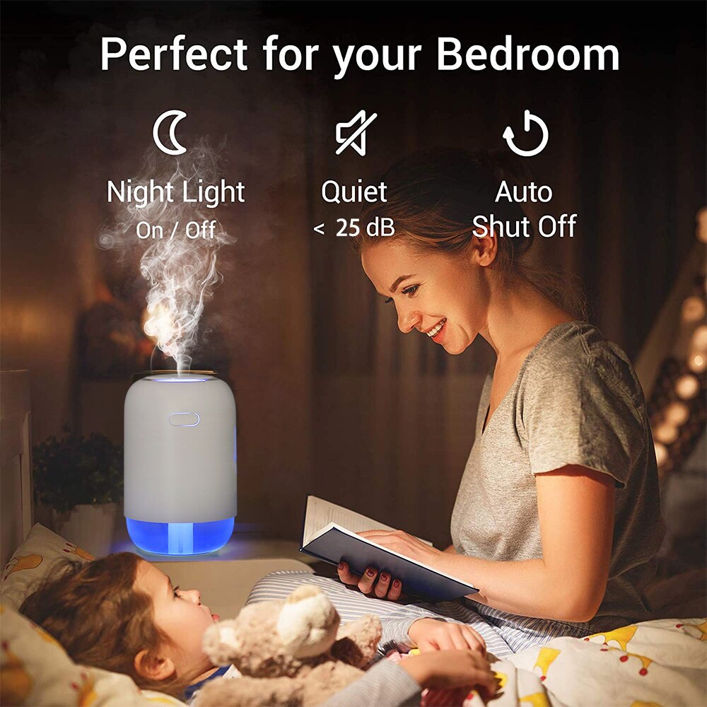 Luchtbevochtiger Oplaadbare Essentiële Olie Diffuser Draadloze Luchtbevochtiger Usb Aroma Diffuser Ultrasone Humidificador Fogger