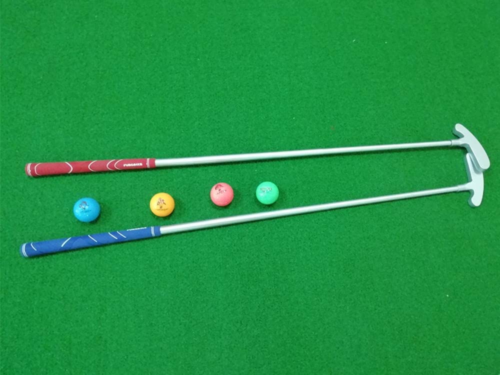 Golf 2PCS/Pack Two-Way Putter Club for Right or Left Handed Golfers Foldable Alloy Rod Head Kids Adults Golf Putter - 34" Length