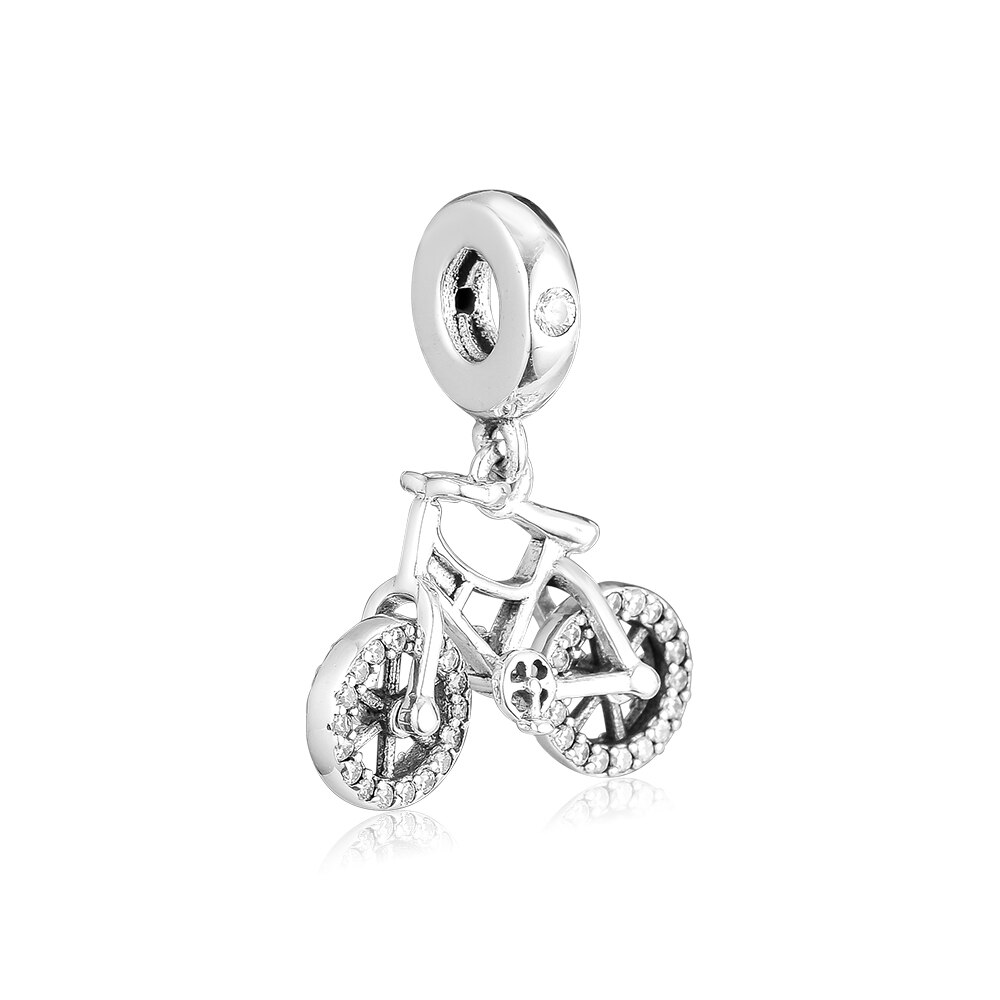 Fit 925 Zilveren Originele Bedels Armbanden Fiets Dangle Charm Bead Hanger Voor Sterling Originele Bangle Sieraden Maken Diy