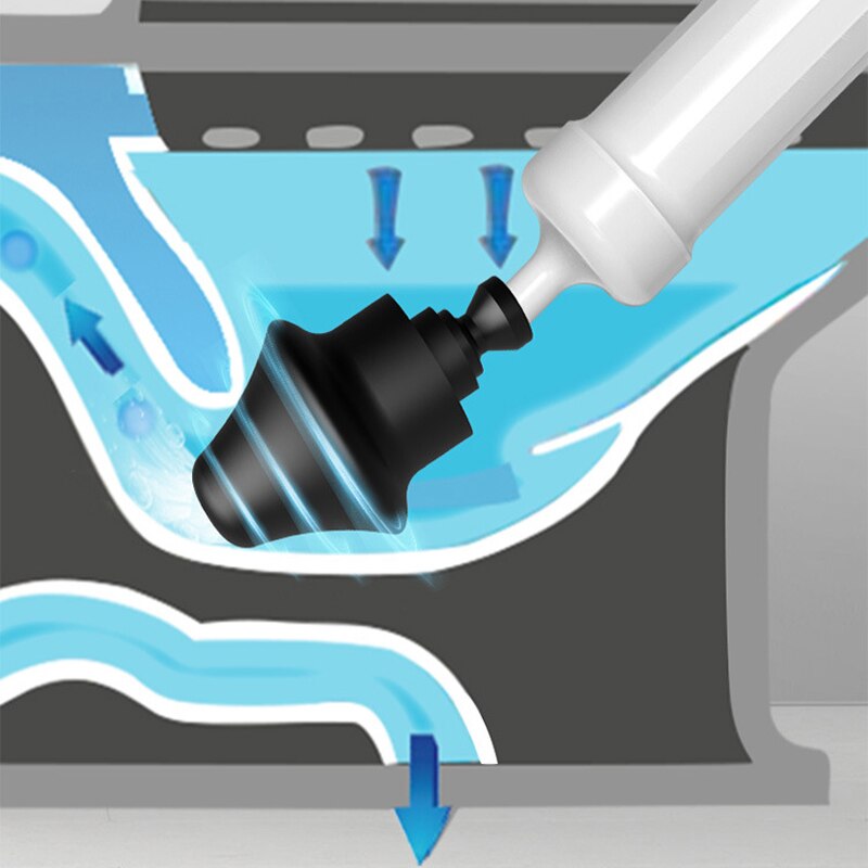 Wc Plunger Afvoer Unblocker Handmatige Pneumatische Baggeren Apparatuur Hoge Druk Lucht Afvoer Blaster Voor Keuken Badkamer