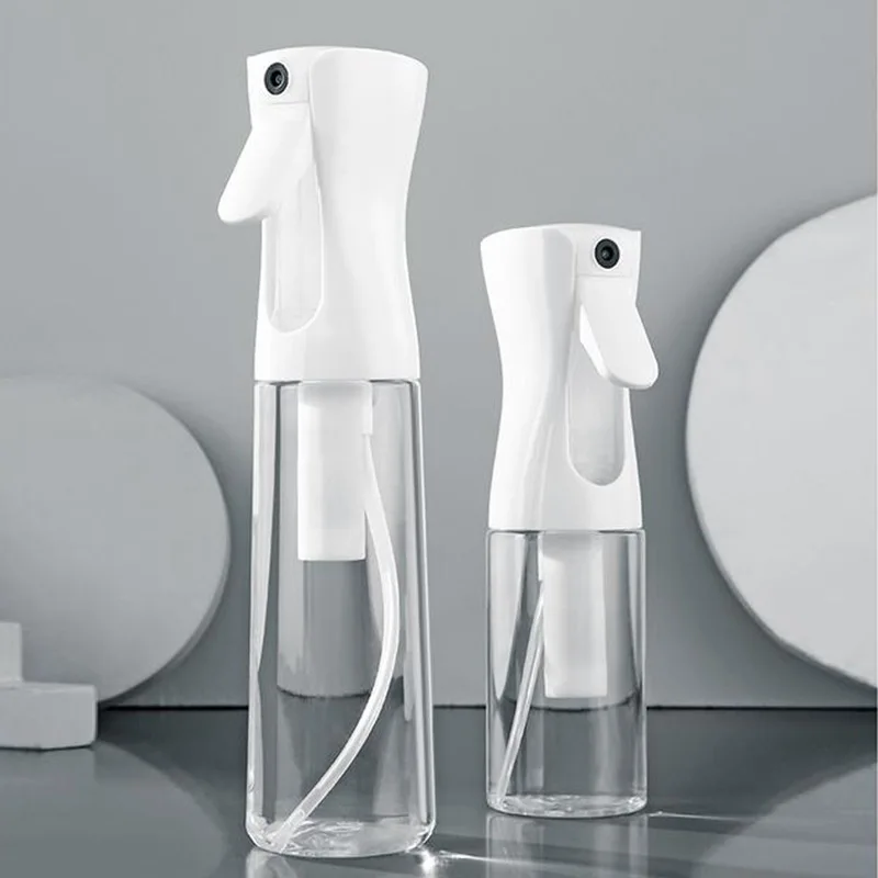 Botella pulverizadora para el cabello de 500/300/200ml, botellas recargables, regadera de niebla continua, pulverizador de agua automático para salón de peluquero, herramientas para el cabello