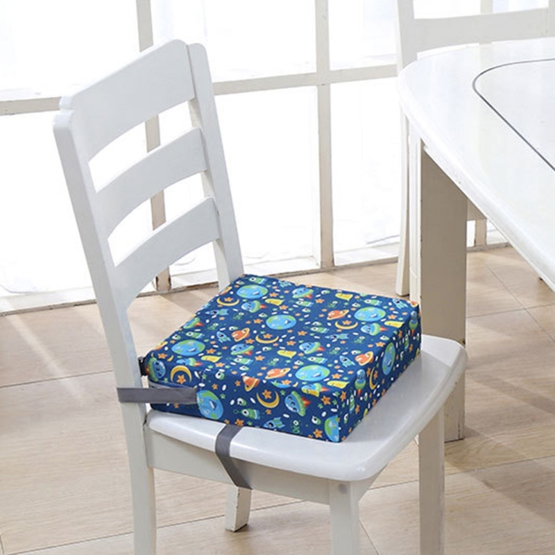 Coussin de chaise haute Portable, rehausseur de salle à manger, coussin de siège en éponge détachable réglable pour les tout-petits, les enfants et les nourrissons, HX5D