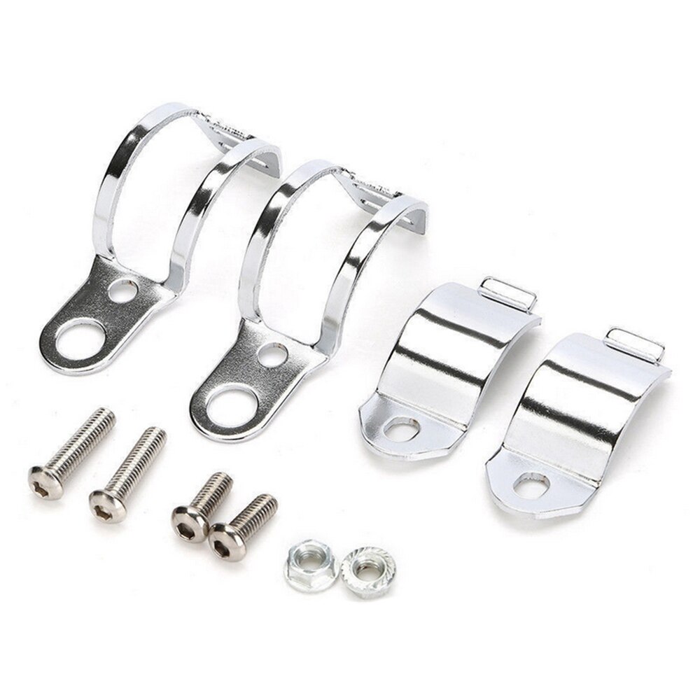 Signal Turn Signal Mounting Bracket Light Mount Brackets Fork Ear Motorcycle: Silver