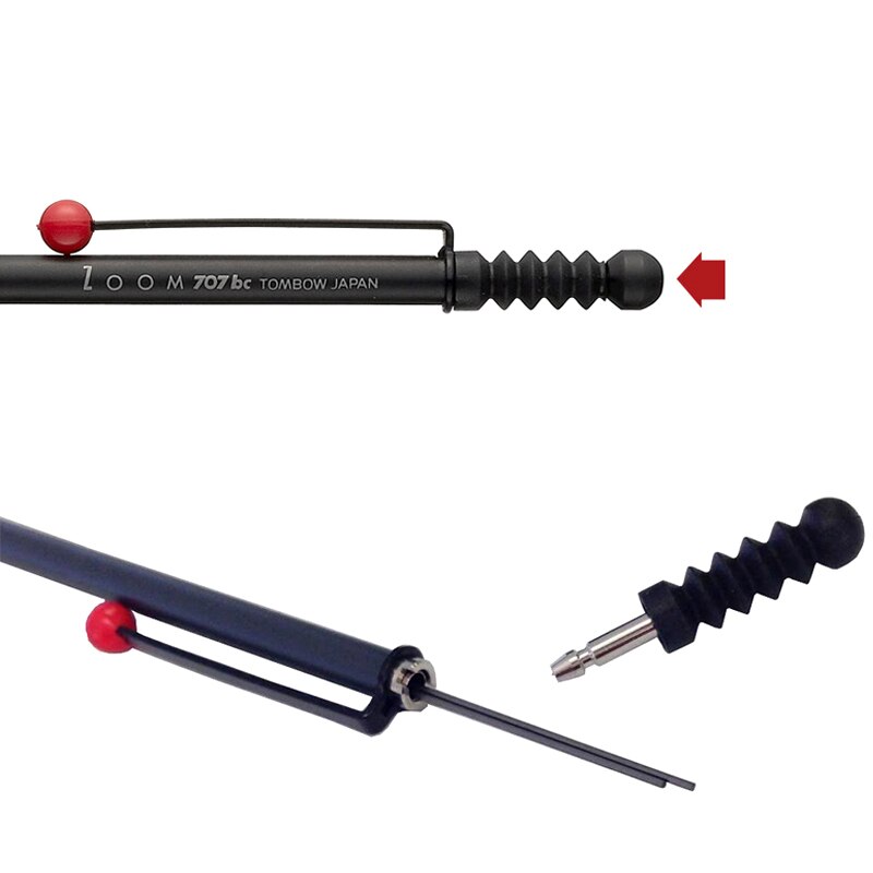 TOMBOW Mini Slim Mechanical Pencil ZOOM 707 Pen SH-ZS Anti-break Metal Pen Tip