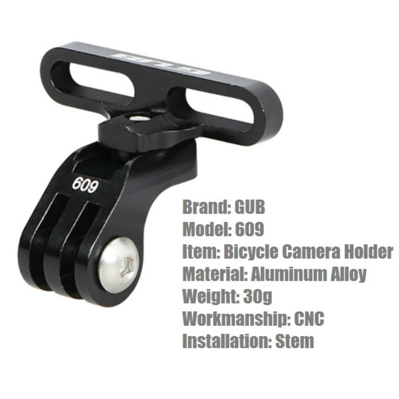GUB 609 Fahrrad Kamera Halterung mit Taschenlampe Halterung Adapter Fahrrad MTB Radfahren Aluminium Legierung Kamera Stehen Für GoPro