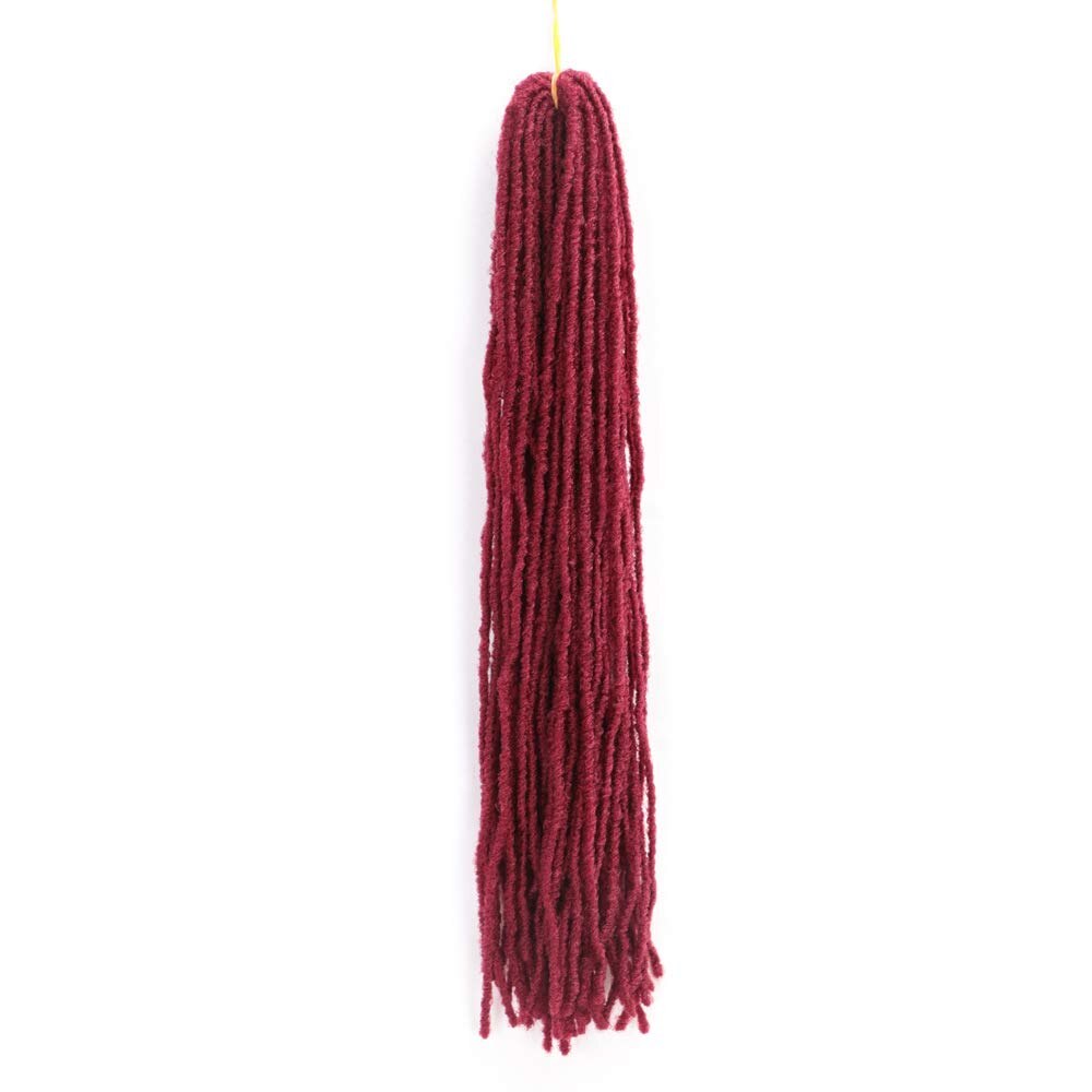 Micro Locs Crochet Hair Braids Sister Locs Slender Straight Goddess Faux Locs Crochet Hair Synthetic Braiding Hair Extensions: Bug / 1Pcs/Lot