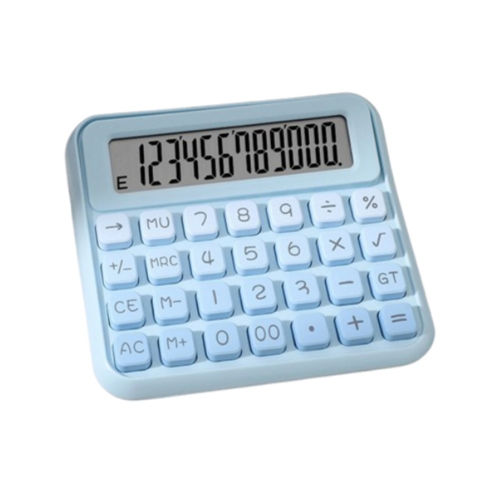 Cute 12 Digits Calculator Easy To Use Portable Finance Calculator Battery Operated Prevent Slipping Student Calculator Business: Yellow