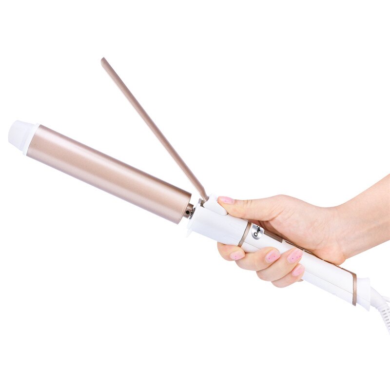 Pinzas para rizar el cabello, 32MM, cono rizador eléctrico de pelo LED, Control Digital de temperatura, utensilios de peluquería de cerámica