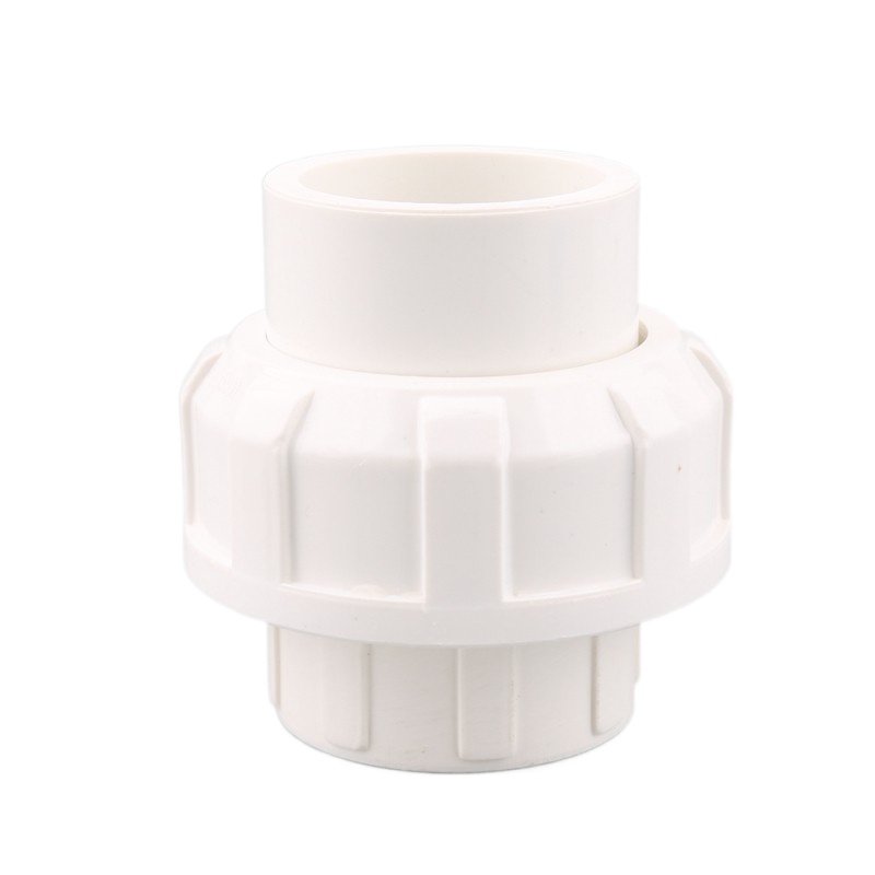 1pc 20/25/32/40/50mm PVC Pipe Union Connector For Garden Irrigation Water Tank Joint Pipe Straight Connector