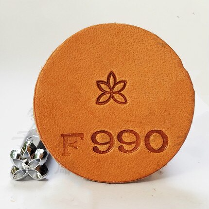 Metall lær bearbeiding salverktøy utskjæring lær håndverk frimerker lær håndverk stempling solid metall trykkverktøy: F990