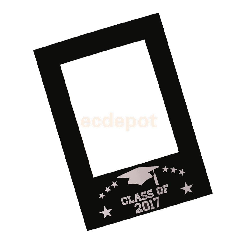 Class of DIY Chalkboard Selfie Frame Photo Booth Prop Graduation Party