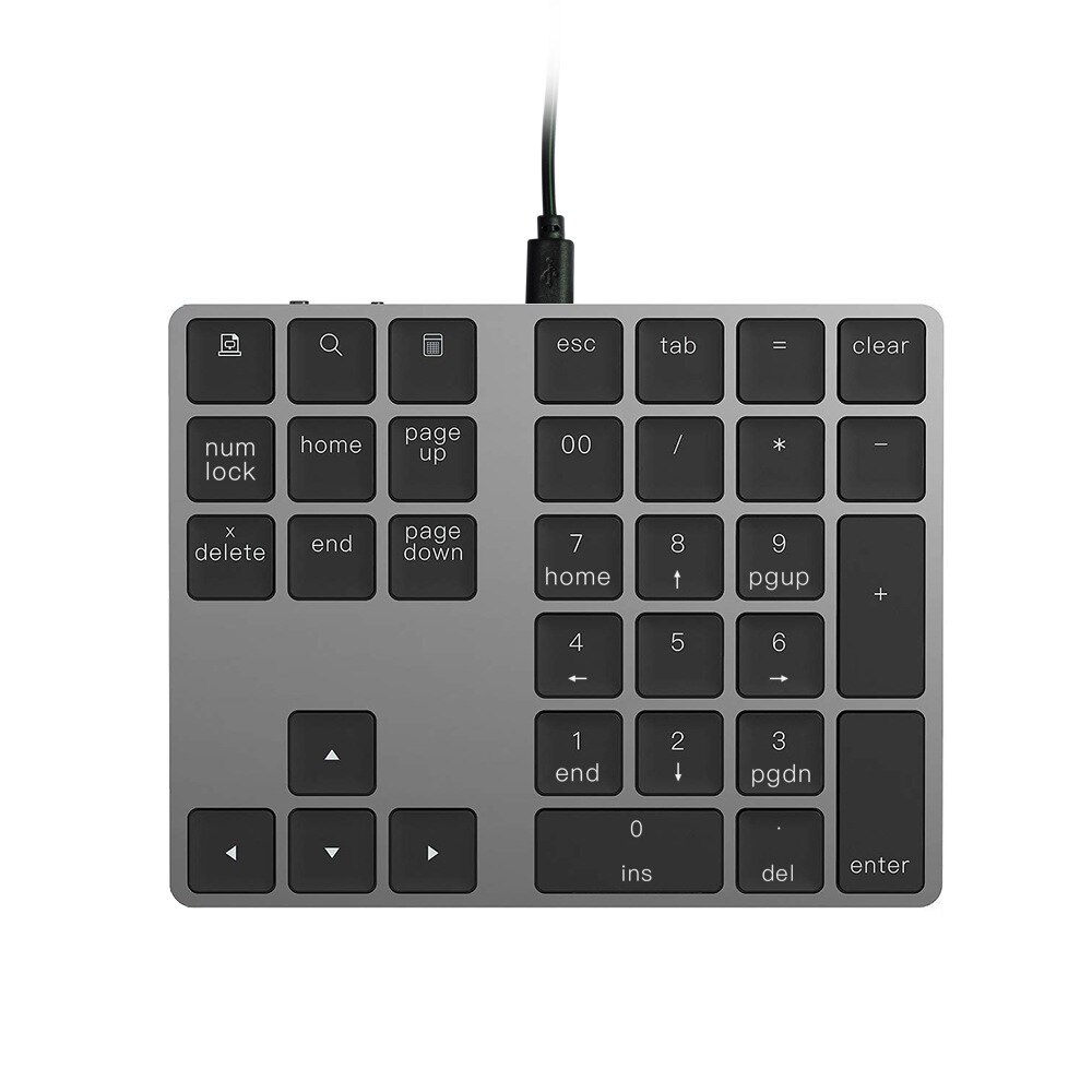 34 Toetsen Keypad Numeriek Toetsenbord Bedraad Toetsenbord Mini Digitale Toetsenbord Voor Imac/Mac Pro/Macbook/Macbook Air/Pro Laptop Pc
