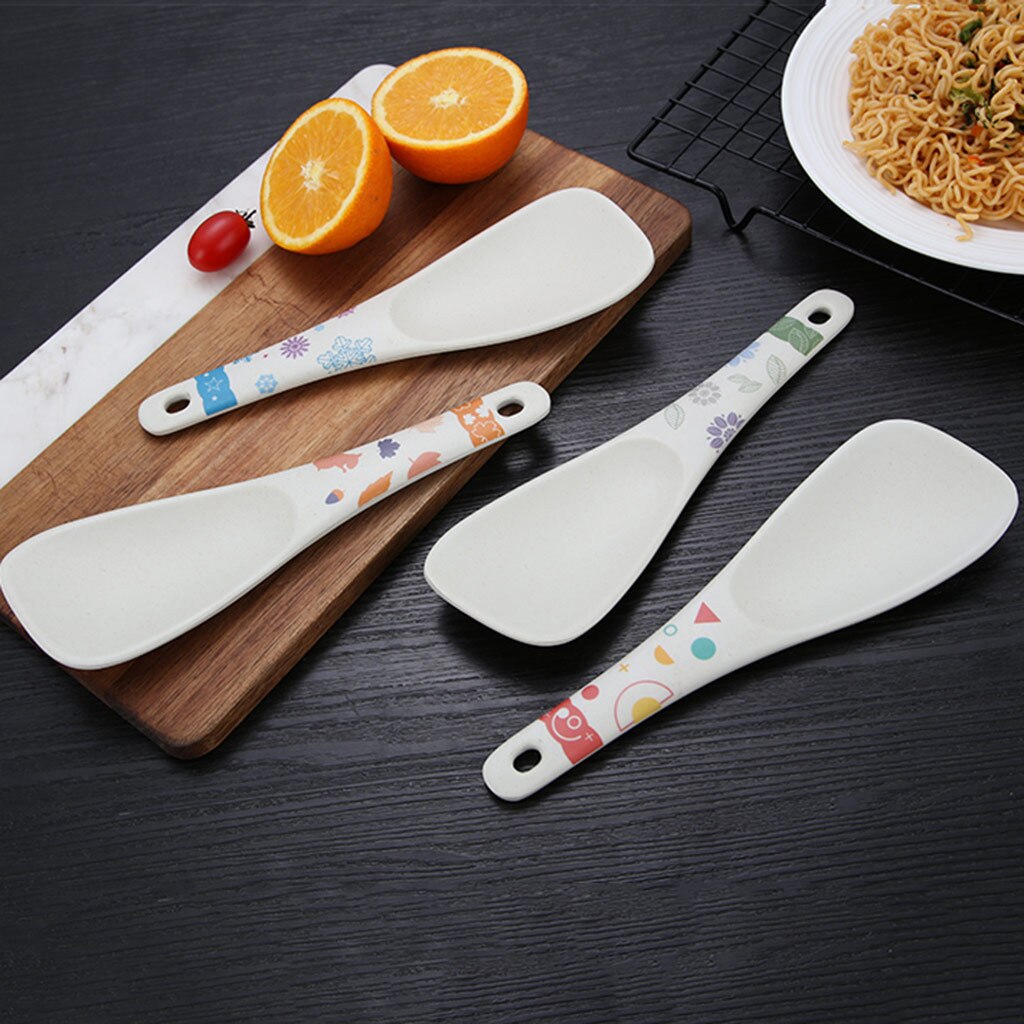 Bamboo Fibre Meal Spoon Wooden Cooking Spoons Kitchen Dinnerware Tools rice spoon