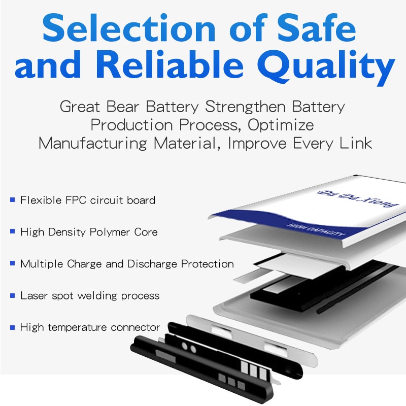 Da Da Xiong 5400mAh BL-42D1F Batterie pour LG G5 H850 H820 H830 H831 H840 H868 H860N H860 LS992 US992 F700L F700S F700k VS987