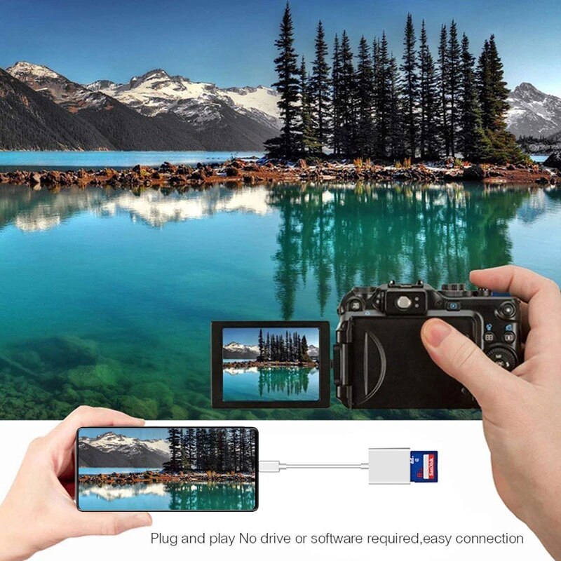 Kebidumei 2 in 1 speicherkartenleser usb 3.1 typ c otg secure digital flash-speicher für laptop-adapter für handys