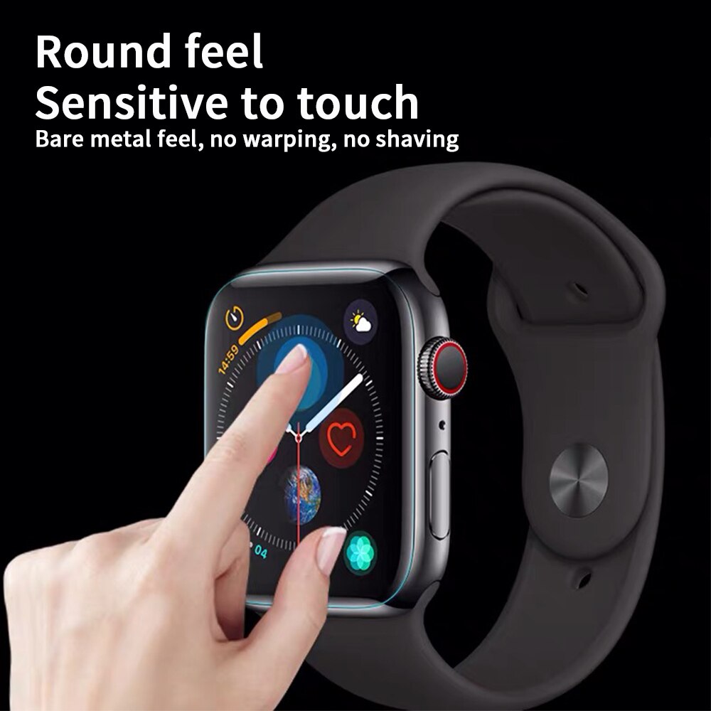 Protecteur d'écran transparent couverture complète Film de protection pour iWatch 54 40MM/44MM pour Apple Watch 321 38MM/42MM (non verre trempé)