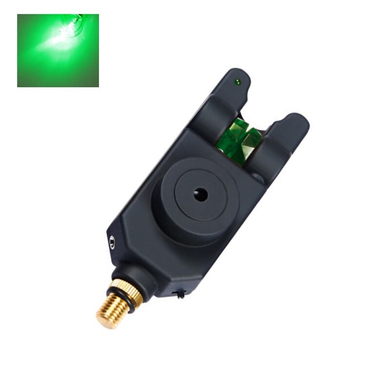 aetheed 1 pieza 2 LED tono ajustable, sensibilidad al volumen, alerta de sonido, alarma de mordedura de Pesca, resistente al agua, alarma de pesca, Ro