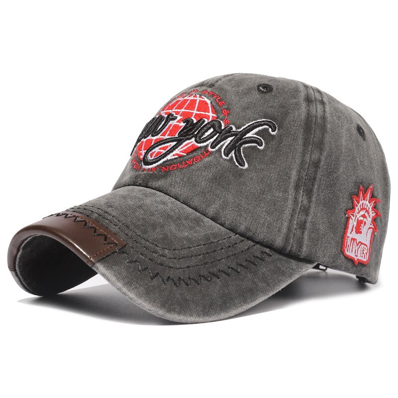Kuyou Baseball cap, petje, vintage, katoen, snapback, buiten, zwart, Eén maat