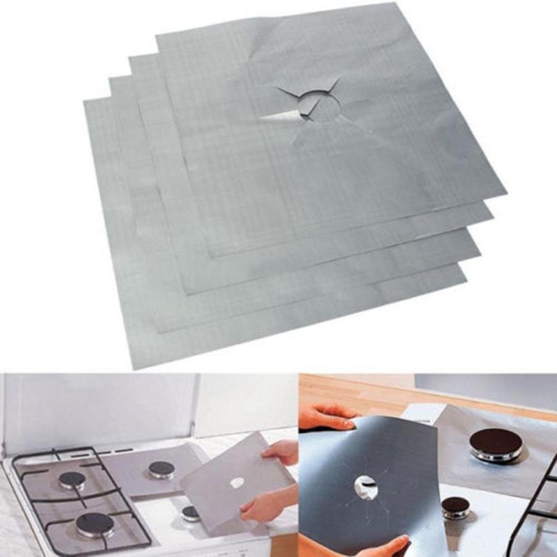 1/2/4pz Proteggi Stufa A gas Stufa A gas Protezioni Riutilizzabile Stufa A gas Foglio Pulito Zerbino Fodera protezione Zerbino Cucina di Accesso