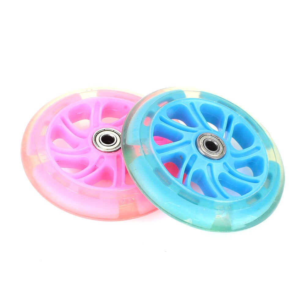 Ruedas de PU para patinete, ruedas de maleta duraderas de 120mm, 2 colores, práctica, deslizamiento de una sola deformación, Longboard